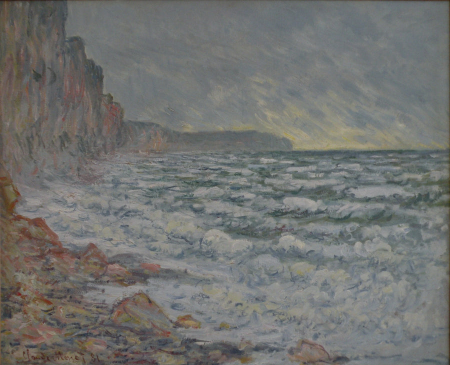 Fécamp, merenranta W652 - Claude Monet