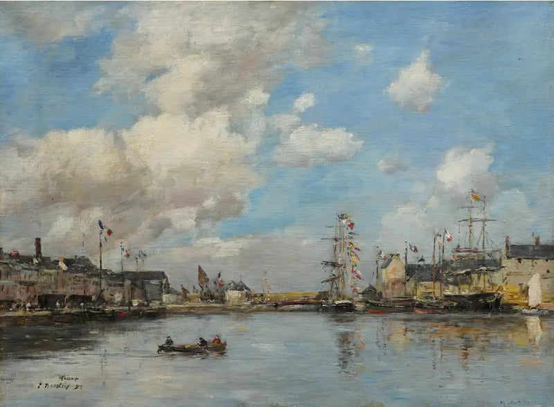Fécamp, allas - Eugène Boudin
