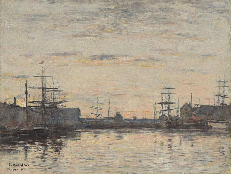 Fécamp: sisäsatama - Eugène Boudin