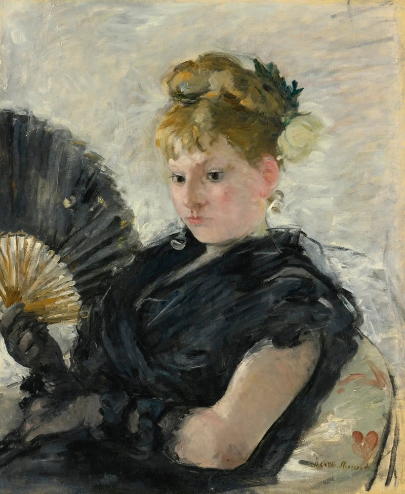 Nainen tuulettimella - Berthe Morisot