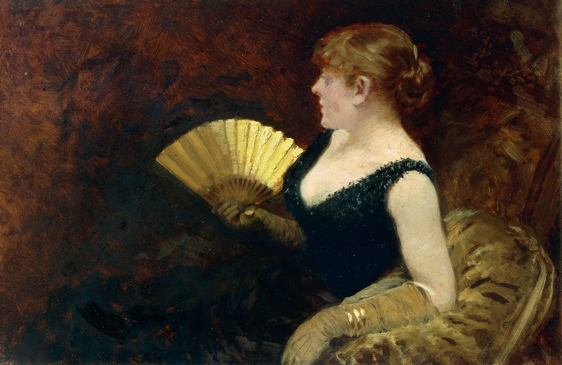 Nainen viuhalla - Giuseppe De Nittis