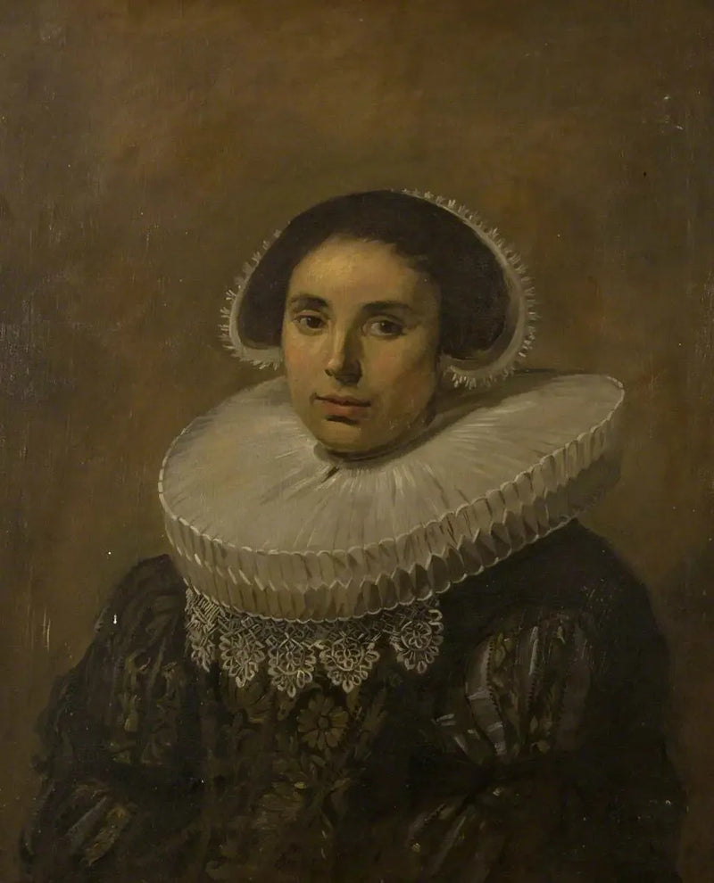 Nainen kauluksella (mahdollisesti Sara Wolphaerts van Diemen) - Frans Hals