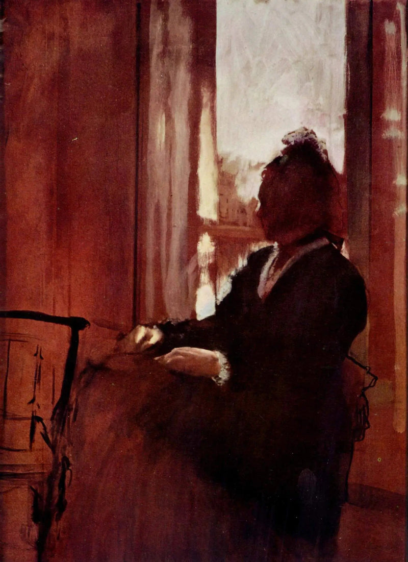 Nainen ikkunassa - Edgar Degas