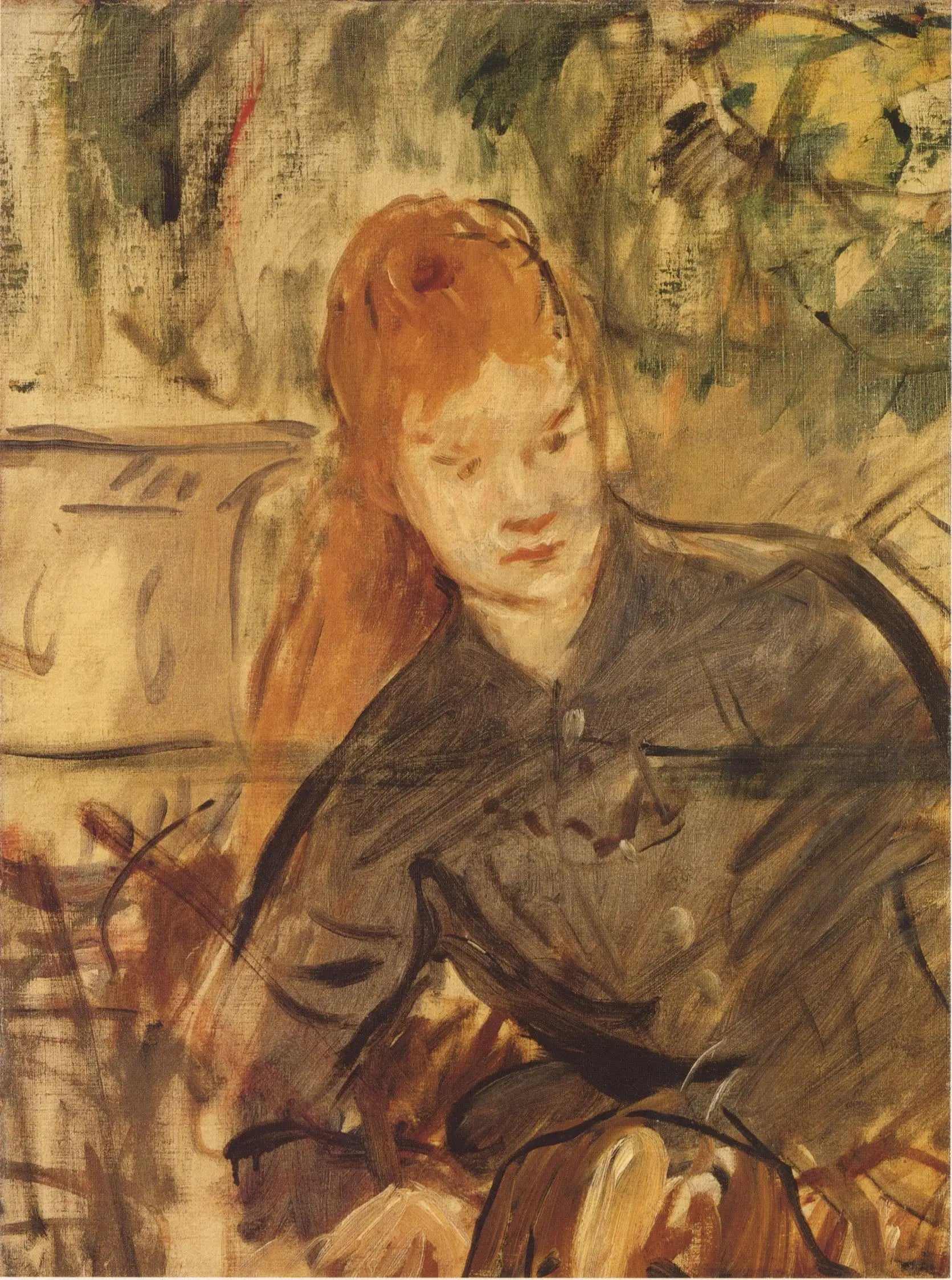 Femme à mi-corps - Édouard Manet image 1 reproduction artisanale de tableau