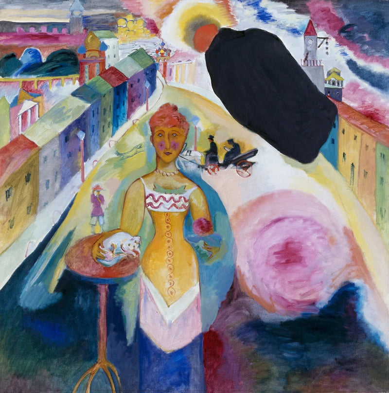 Nainen Moskovassa - Vassily Kandinsky