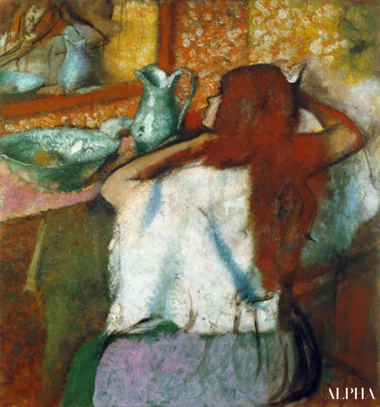 Femme à sa toilette - Edgar Degas - Reproductions de tableaux et peintures haut de gamme
