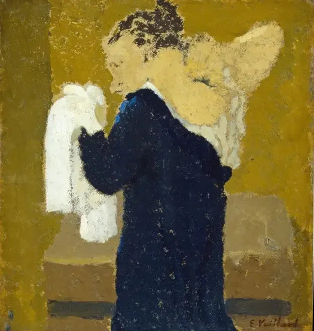Nainen kylpyhuoneessaan - Édouard Vuillard