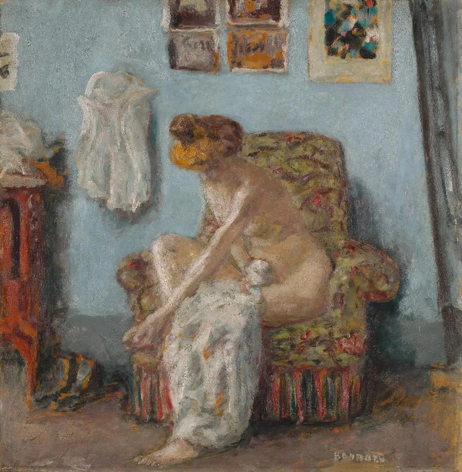 Nainen toilettinsa äärellä - Pierre Bonnard