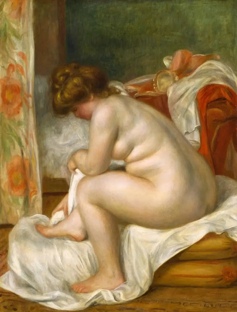 Nainen kylvyn jälkeen - Pierre-Auguste Renoir