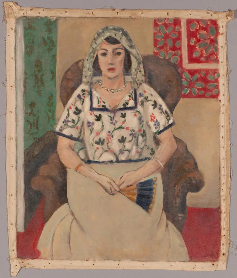 Nainen istuu nojatuolissa - Henri Matisse