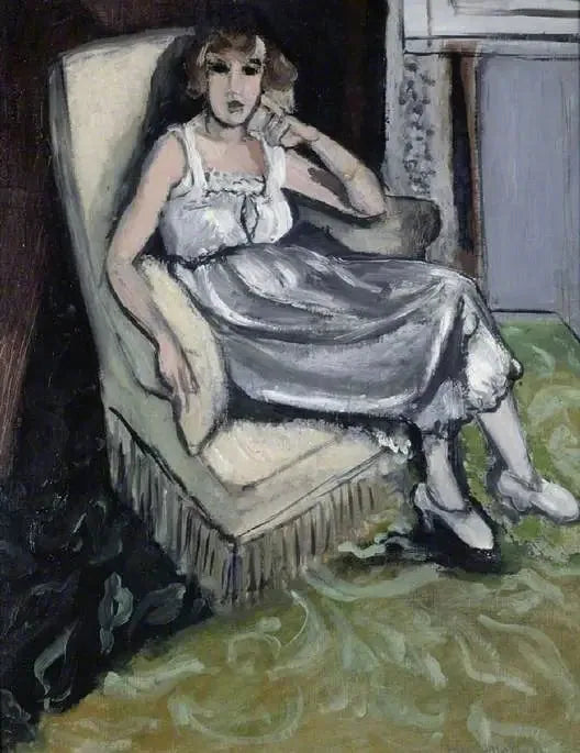 Nainen istuu nojatuolissa - Henri Matisse