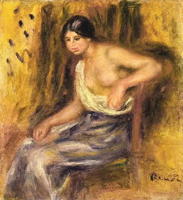 Istuva nainen - Pierre-Auguste Renoir