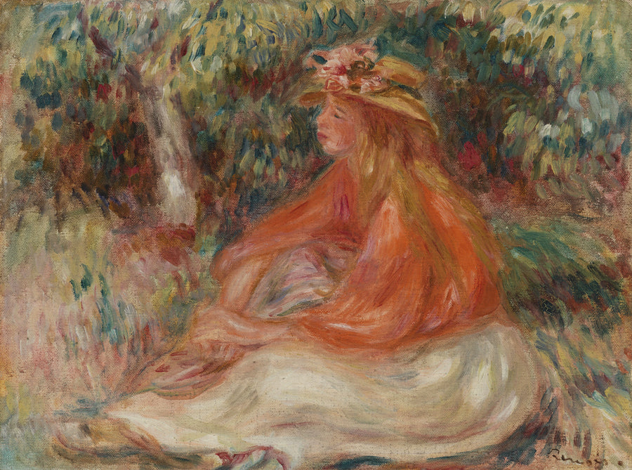 Istuva nainen (Suljettu nainen) - Pierre-Auguste Renoir