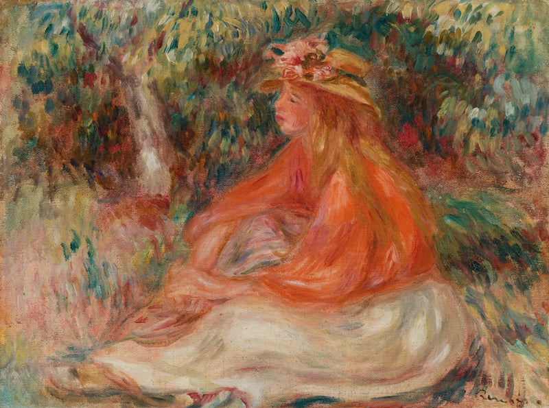 Istuva nainen (Suljettu nainen) - Pierre-Auguste Renoir