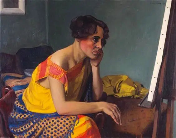 Nainen ateljeessa - Félix Vallotton
