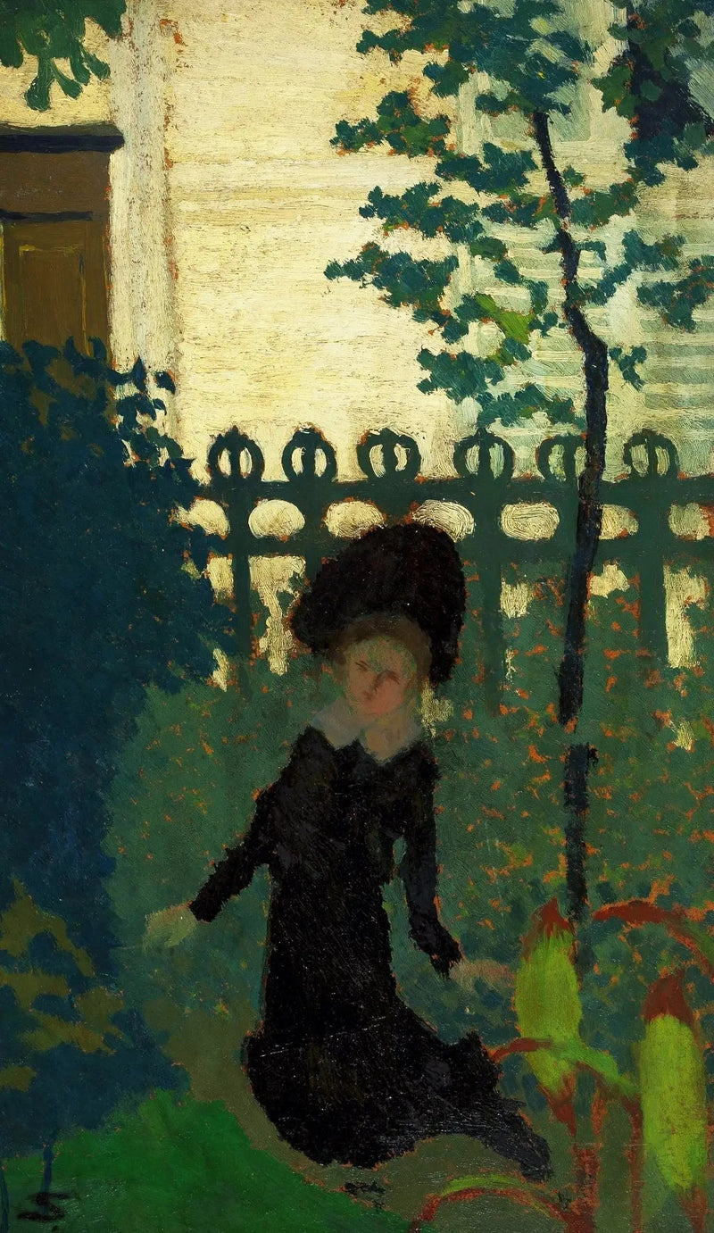 Nainen puutarhassa. - Édouard Vuillard