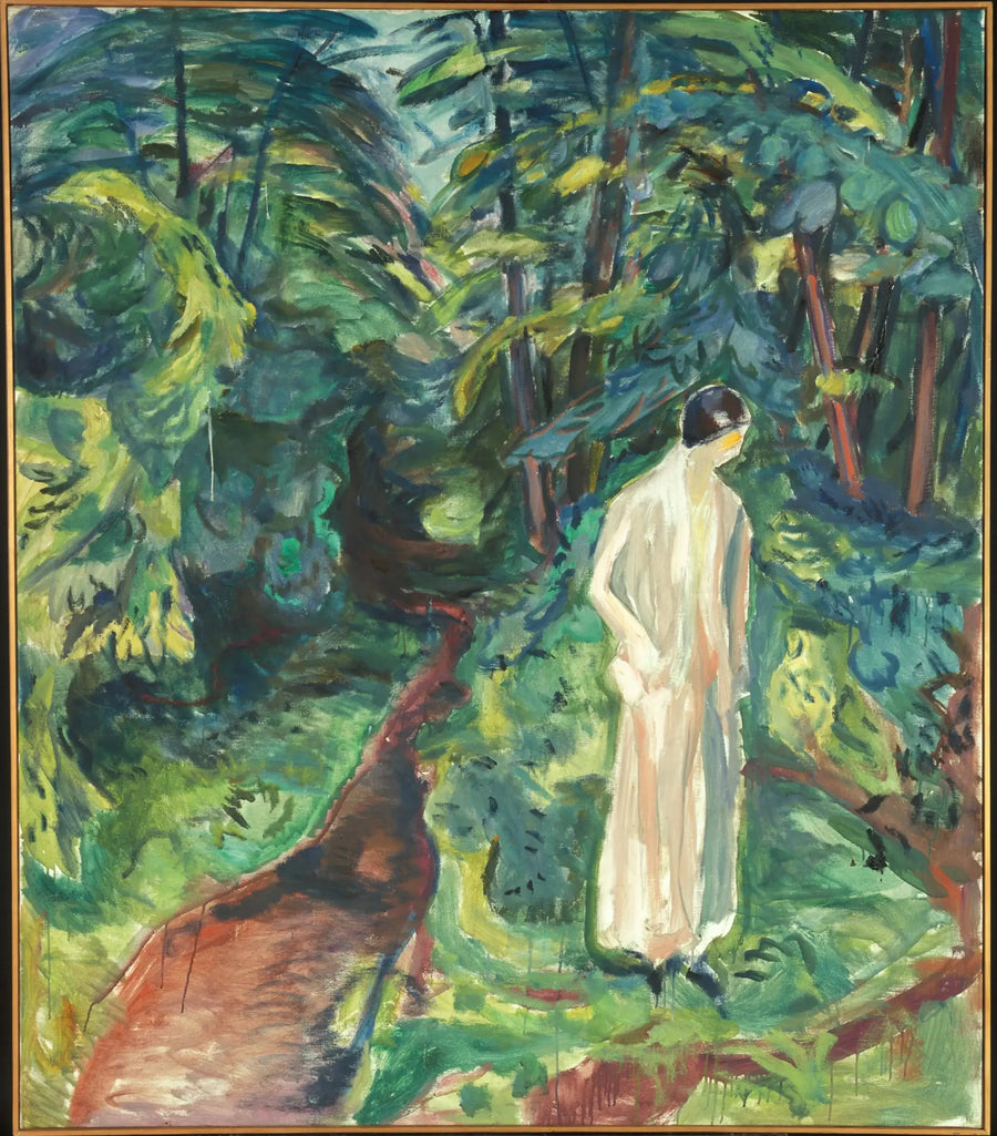Nainen puutarhassa - Edvard Munch