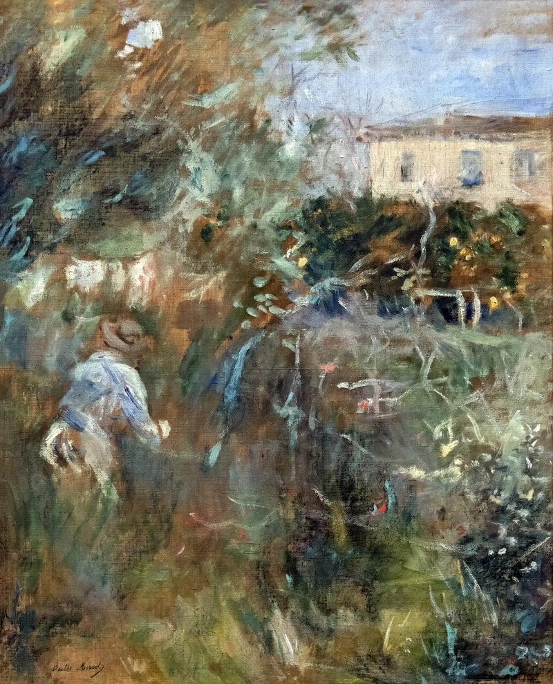 Nainen puutarhassa (villa Arnulphi Nizzassa) - Berthe Morisot