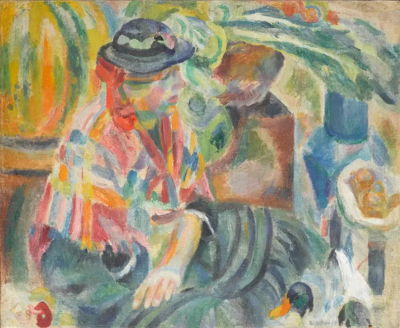 Nainen markkinoilla (Portugali) - Robert Delaunay