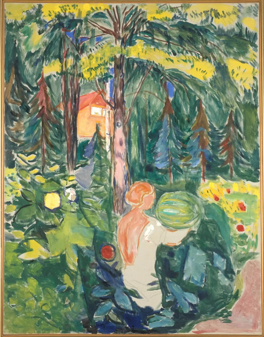 Nainen kurpitsan kanssa - Edvard Munch