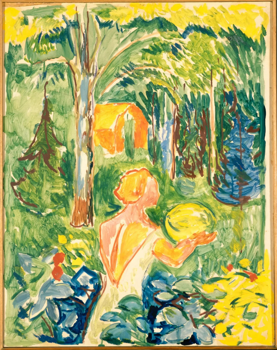 Nainen kurpitsan kanssa - Edvard Munch