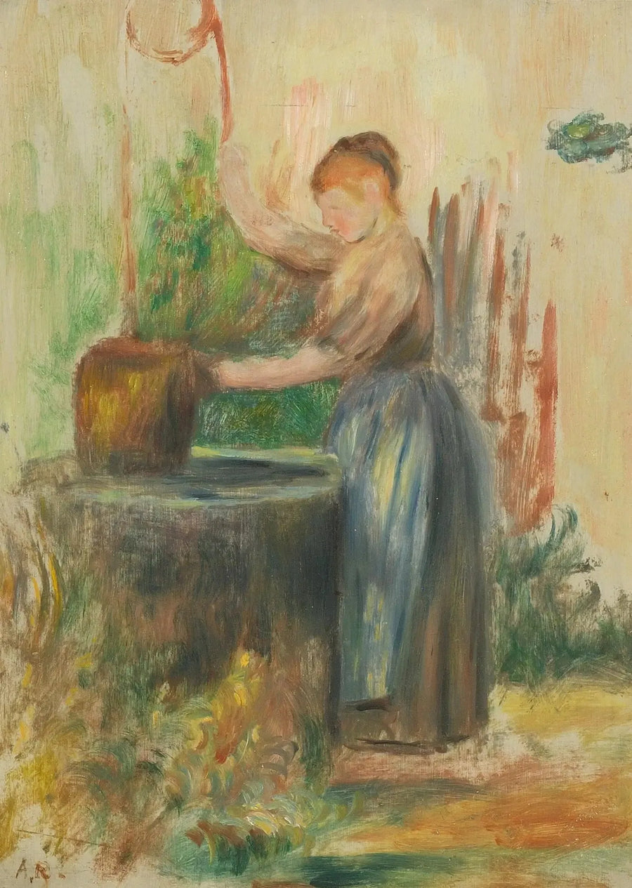 Nainen kaivolla - Pierre-Auguste Renoir