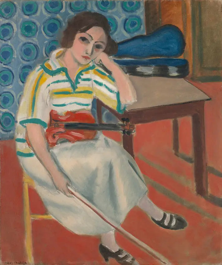 Nainen viulun kanssa - Henri Matisse