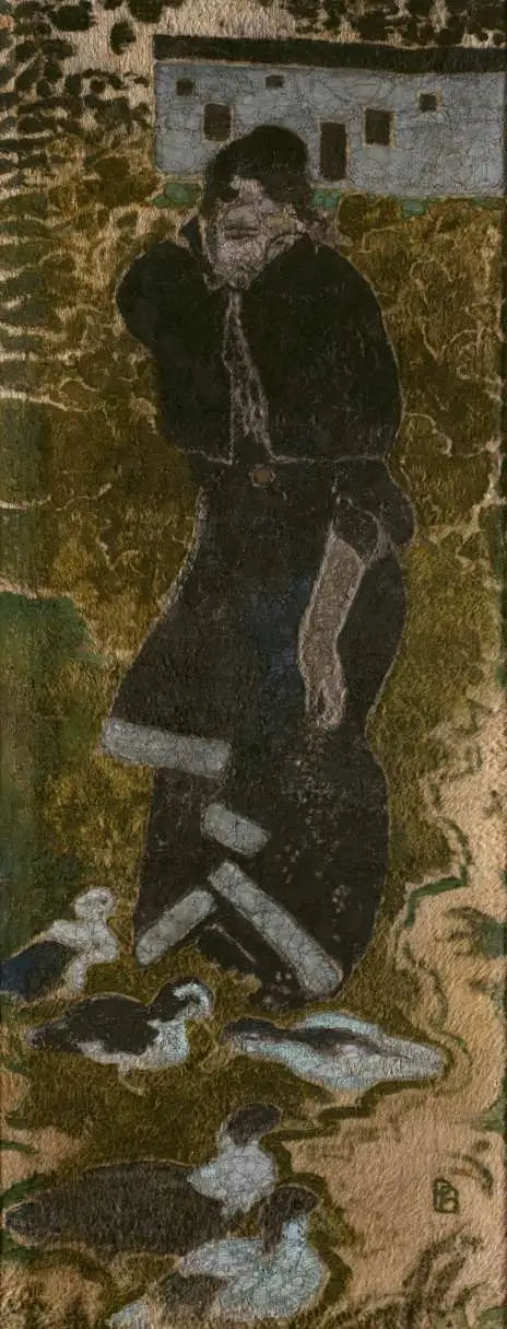 Femme aux canards - Pierre Bonnard image 1 copie de tableau peinte à la main