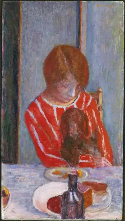 Nainen koiran kanssa - Pierre Bonnard