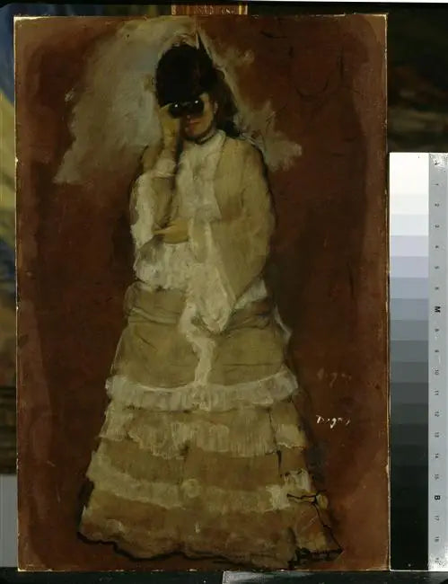 Nainen teatterikaukoputkien kanssa - Edgar Degas