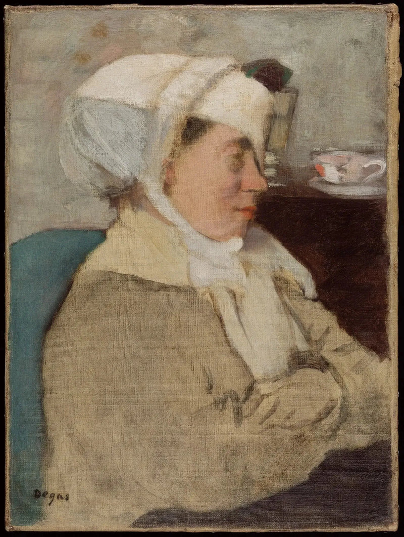 Nainen sidoksella - Edgar Degas