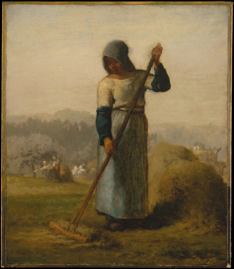Nainen lapio kanssa - Jean-François Millet