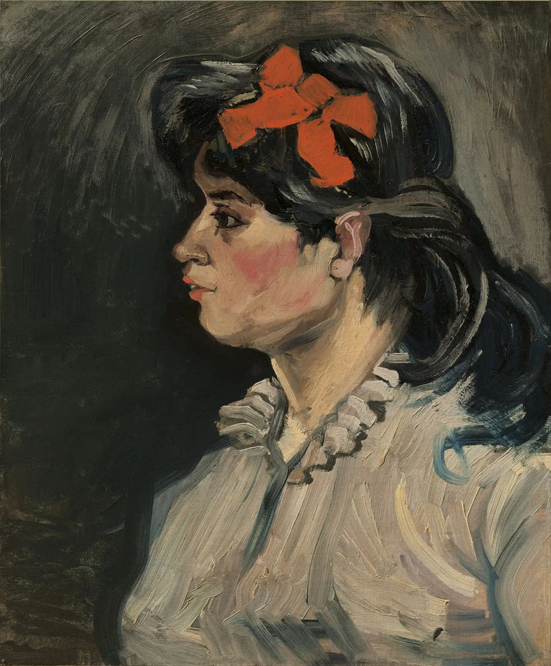 Nainen punaisella nauhalla - Vincent van Gogh