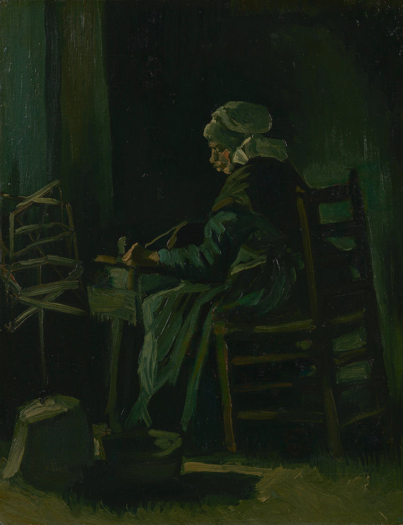 Langan kelaava nainen - Vincent van Gogh