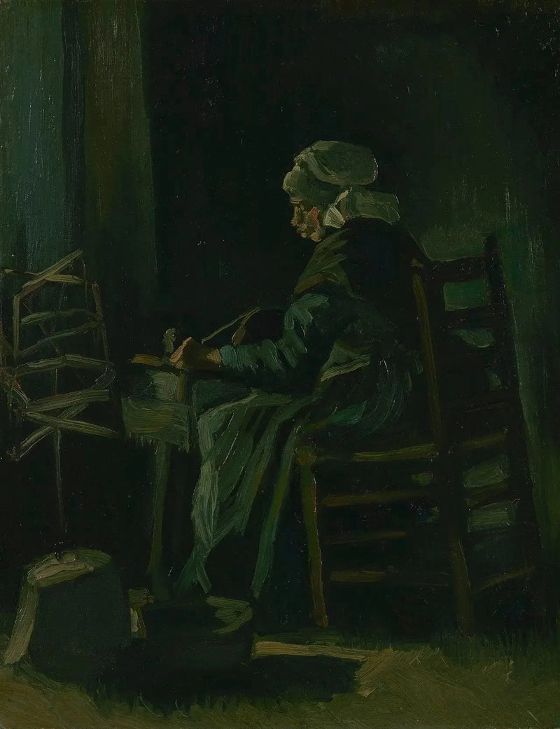 Langan kelaava nainen - Vincent van Gogh