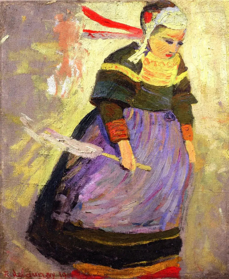 Bretagnalainen nainen - Robert Delaunay