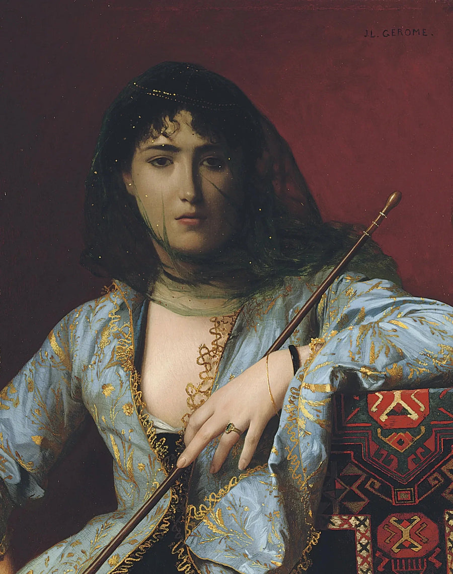 Peitetty circassialainen nainen - Jean-Léon Gérôme