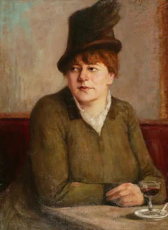 Nainen kahvilassa - Edgar Degas