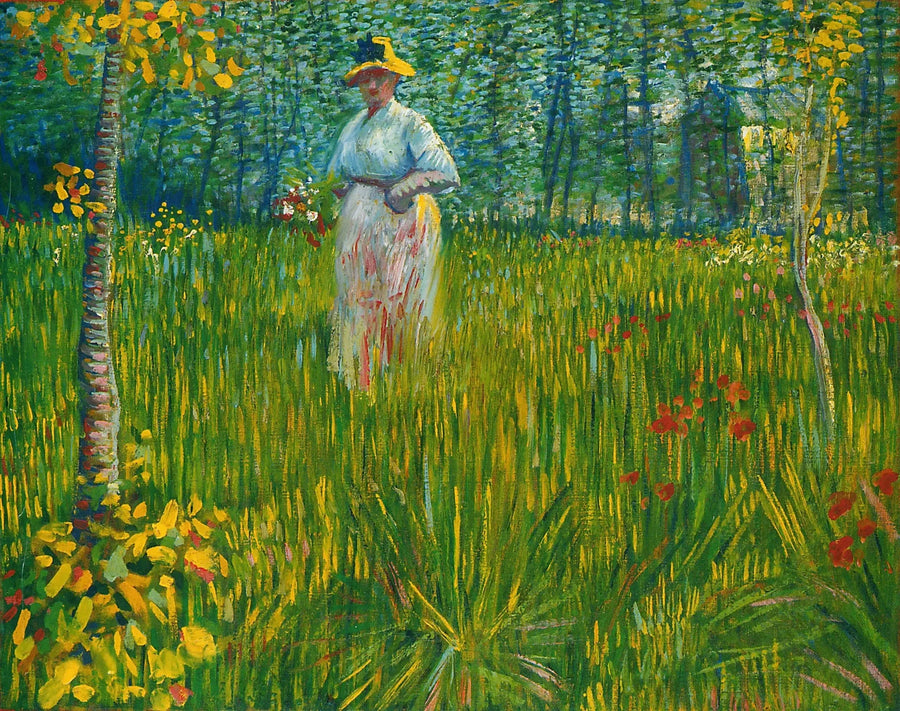 Nainen puutarhassa - Vincent van Gogh