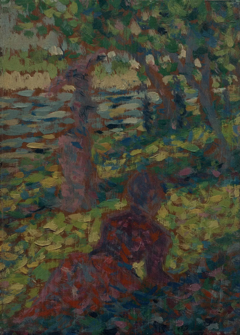 Nainen puistossa - Georges Seurat