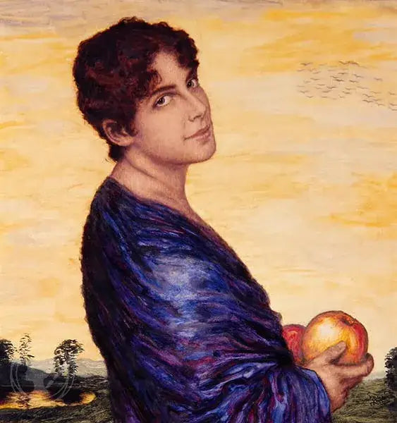 Nainen maisemassa - Franz Von Stuck