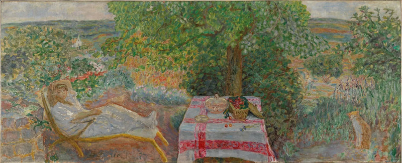 Nainen maisemassa - Pierre Bonnard
