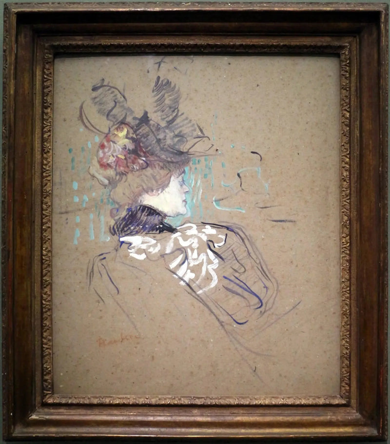 Profiilissa oleva nainen - Henri de Toulouse-Lautrec
