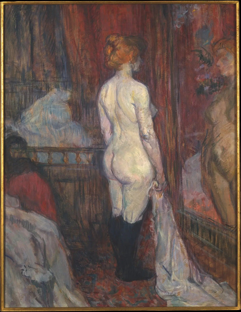 Nainen peilin edessä - Henri de Toulouse-Lautrec
