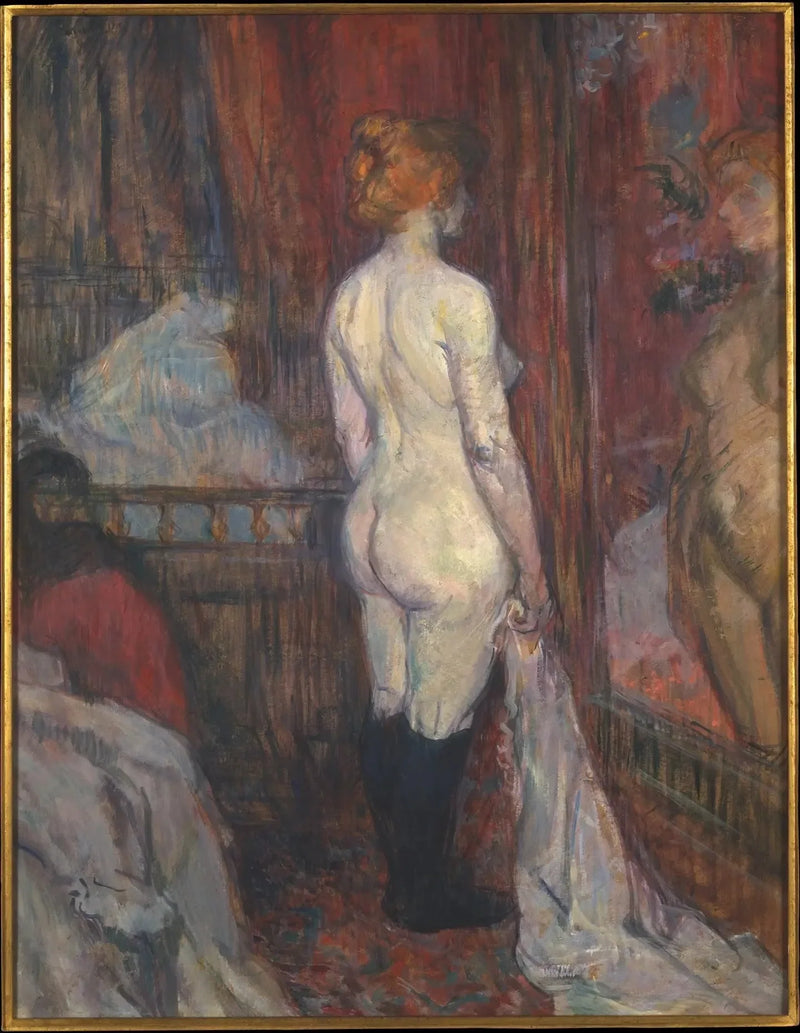 Nainen peilin edessä - Henri de Toulouse-Lautrec