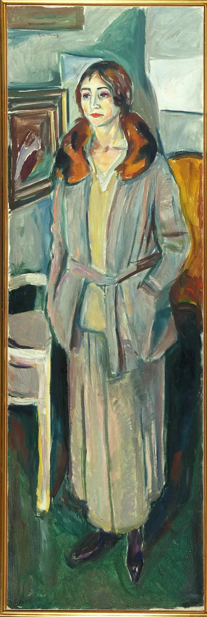 Nainen harmaassa - Edvard Munch
