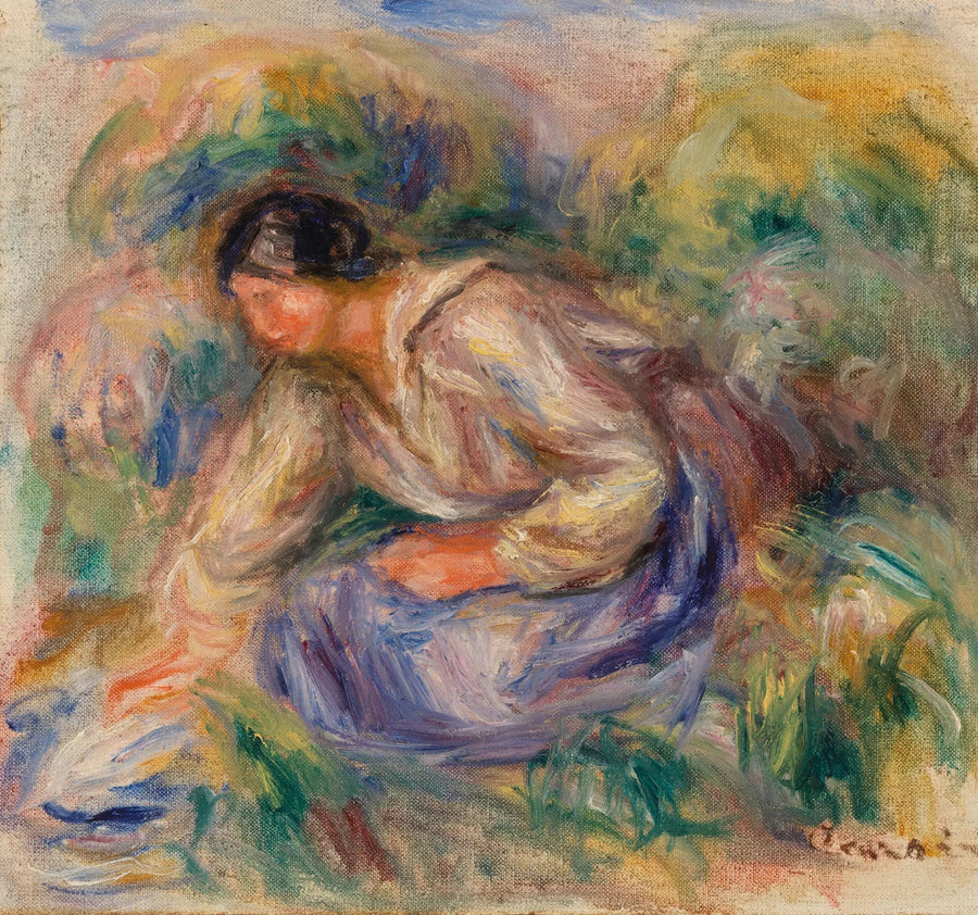Nainen sinisessä hameessa - Pierre-Auguste Renoir