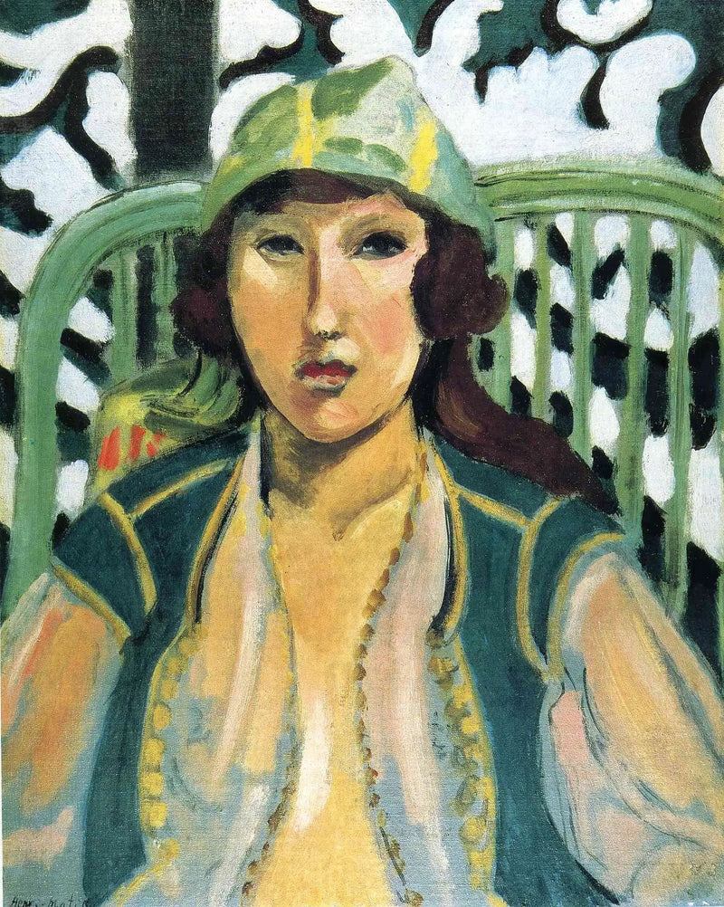 Itämaiseen pukuun pukeutunut nainen - Henri Matisse