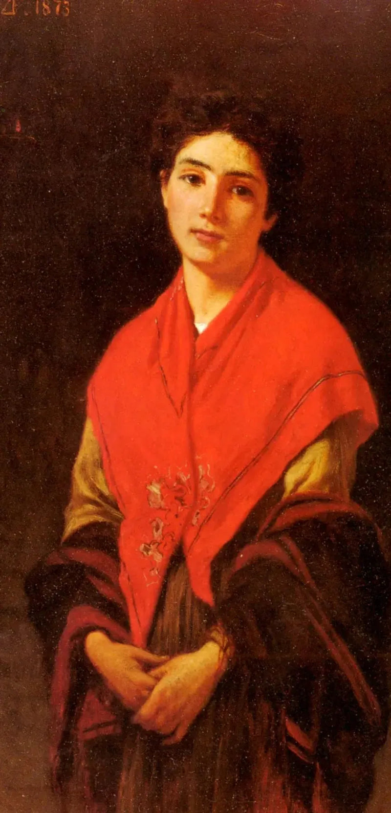 Nainen punaisessa - Federico Zandomeneghi