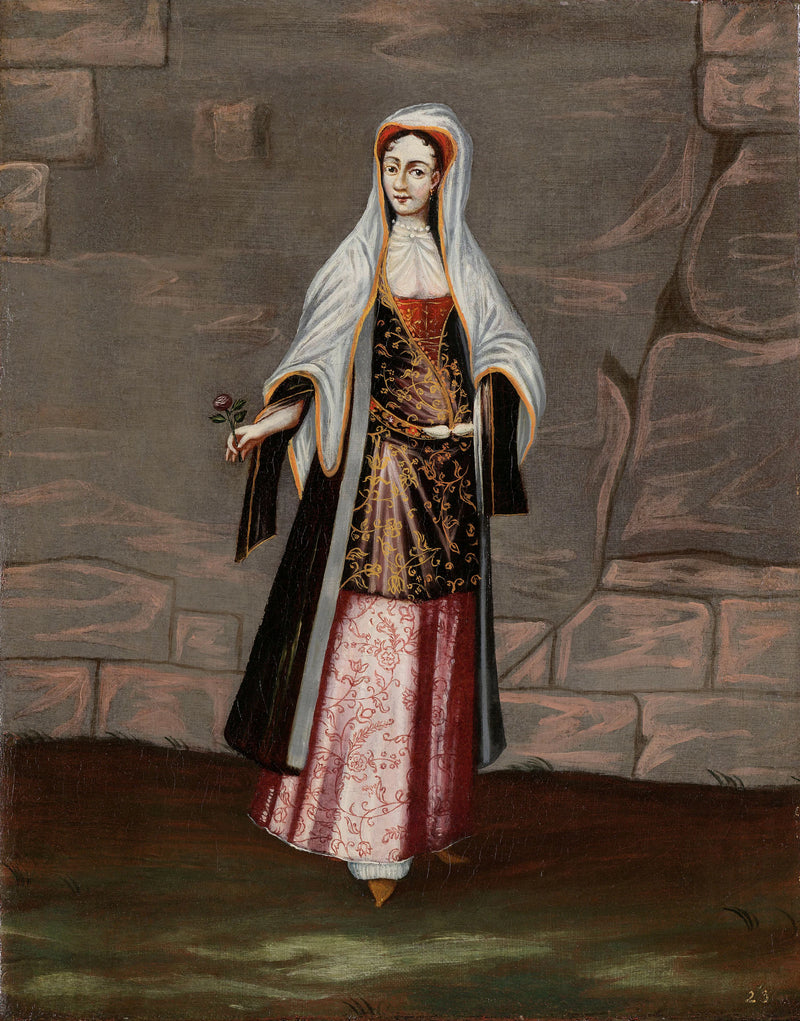 Femme de l'île de Mykonos - Jean-Baptiste van Mour